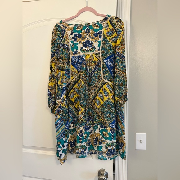 Umgee L Bohemian Printed Tunic Dress - Picture 1 of 7